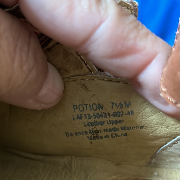 Latigo distressed Potion Anthropologie leather strapped bootie size 7.5 - Picture 11 of 11